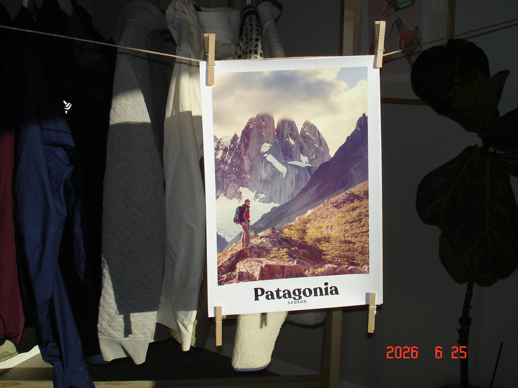 Patagonia poster A3 "vandrare"