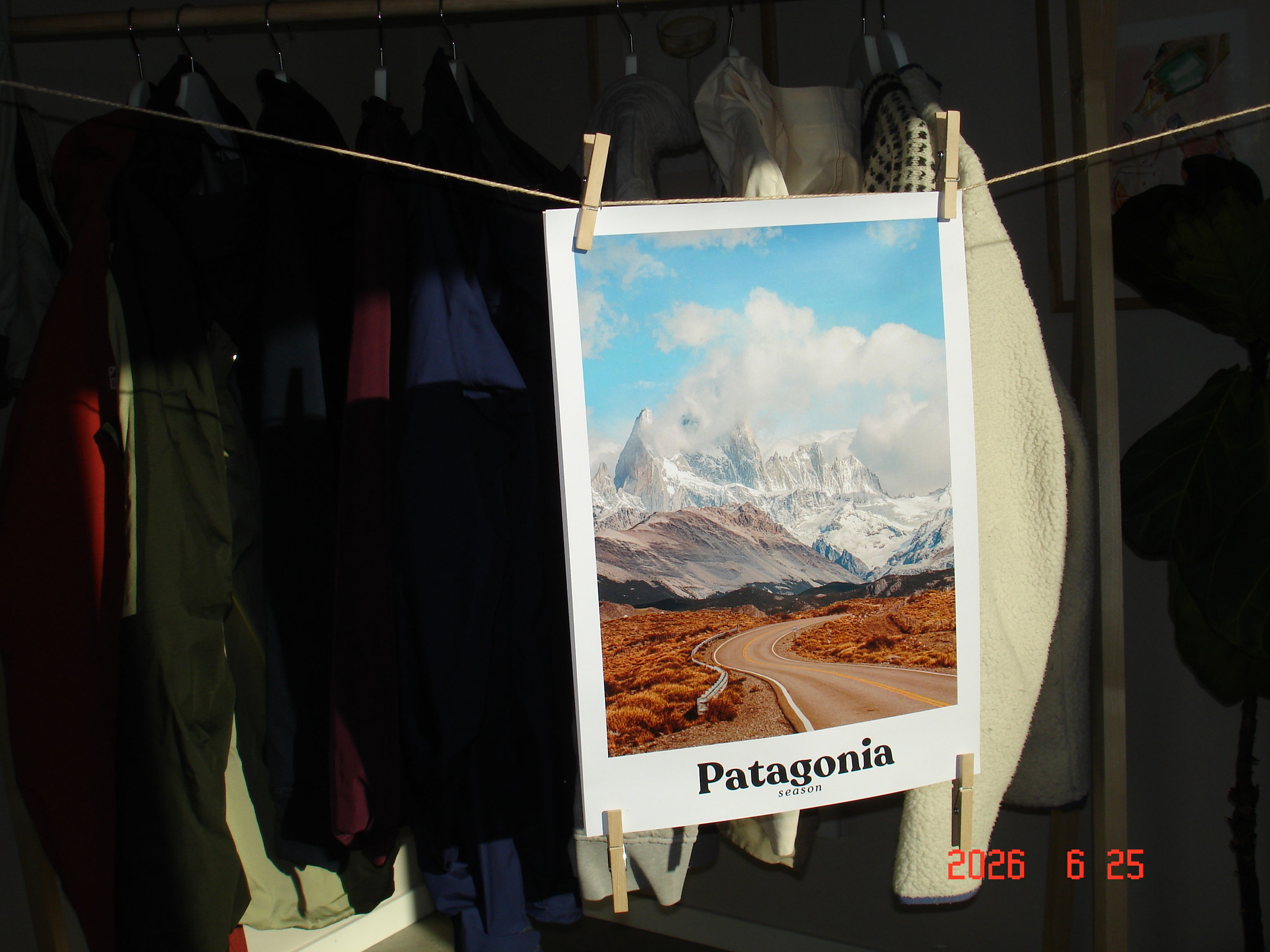 Patagonia poster A3 "påväg"