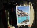 Patagonia poster A3 "ljusblå"